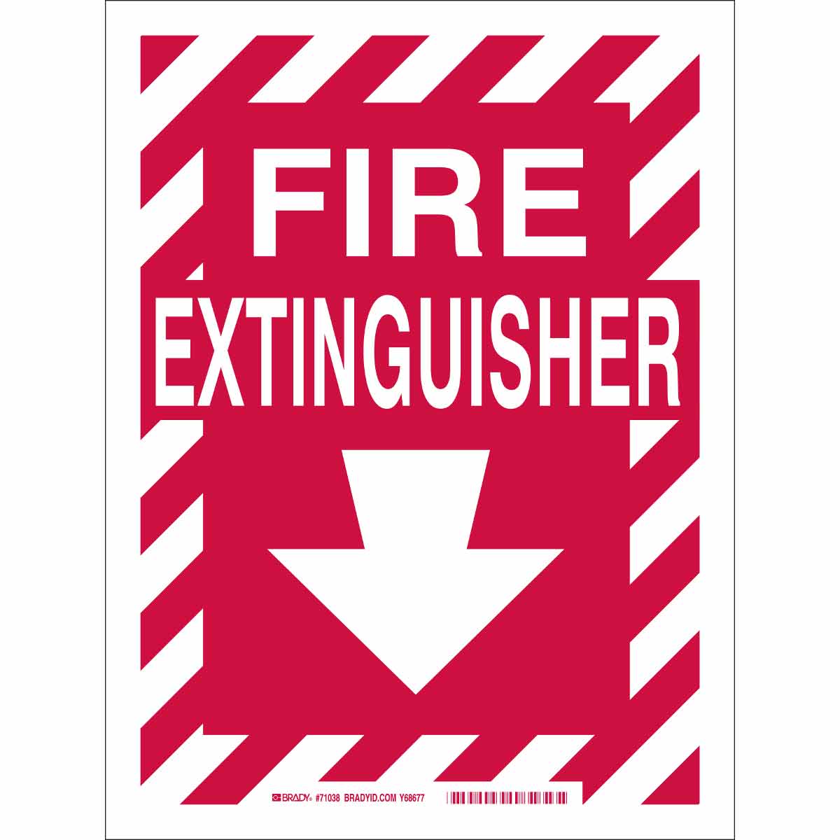 B120 12X9 RED/WHT FIRE EXTINGUISHER