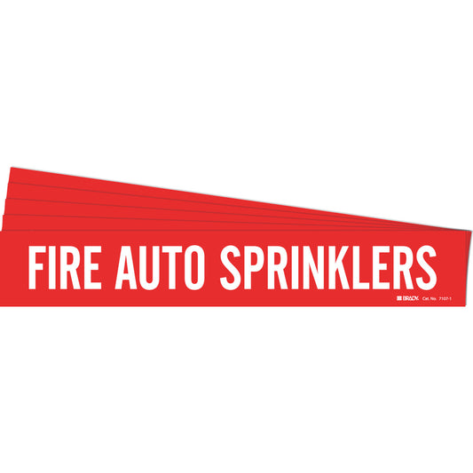 FIRE AUTO SPRINKLERS Pipe Mrk WT/Red PK