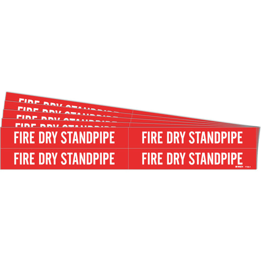 FIRE DRY STANDPIPE Pipe Mrk 4 WT/Red PK