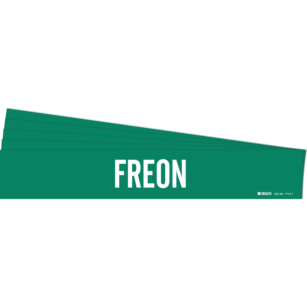 FREON Pipe Marker Style 1 WT on GN PK