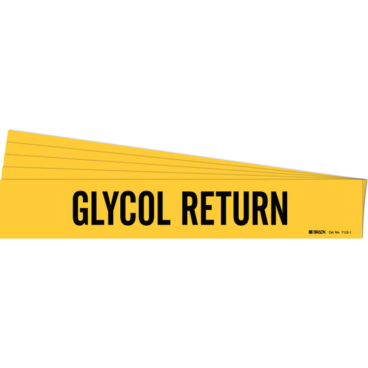 Glycol Return Pipe Marker 1 BK on YL PK