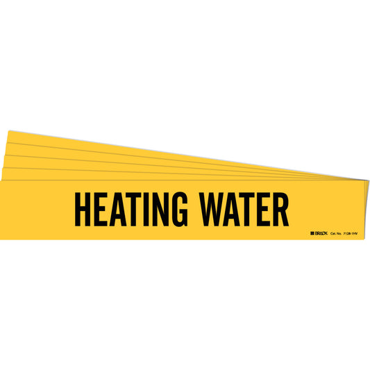 Heating Water Pipe Marker 1HV BK/YL PK