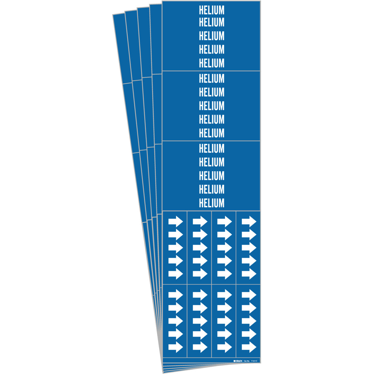 HELIUM Pipe Marker Style 3C WT on BL PK