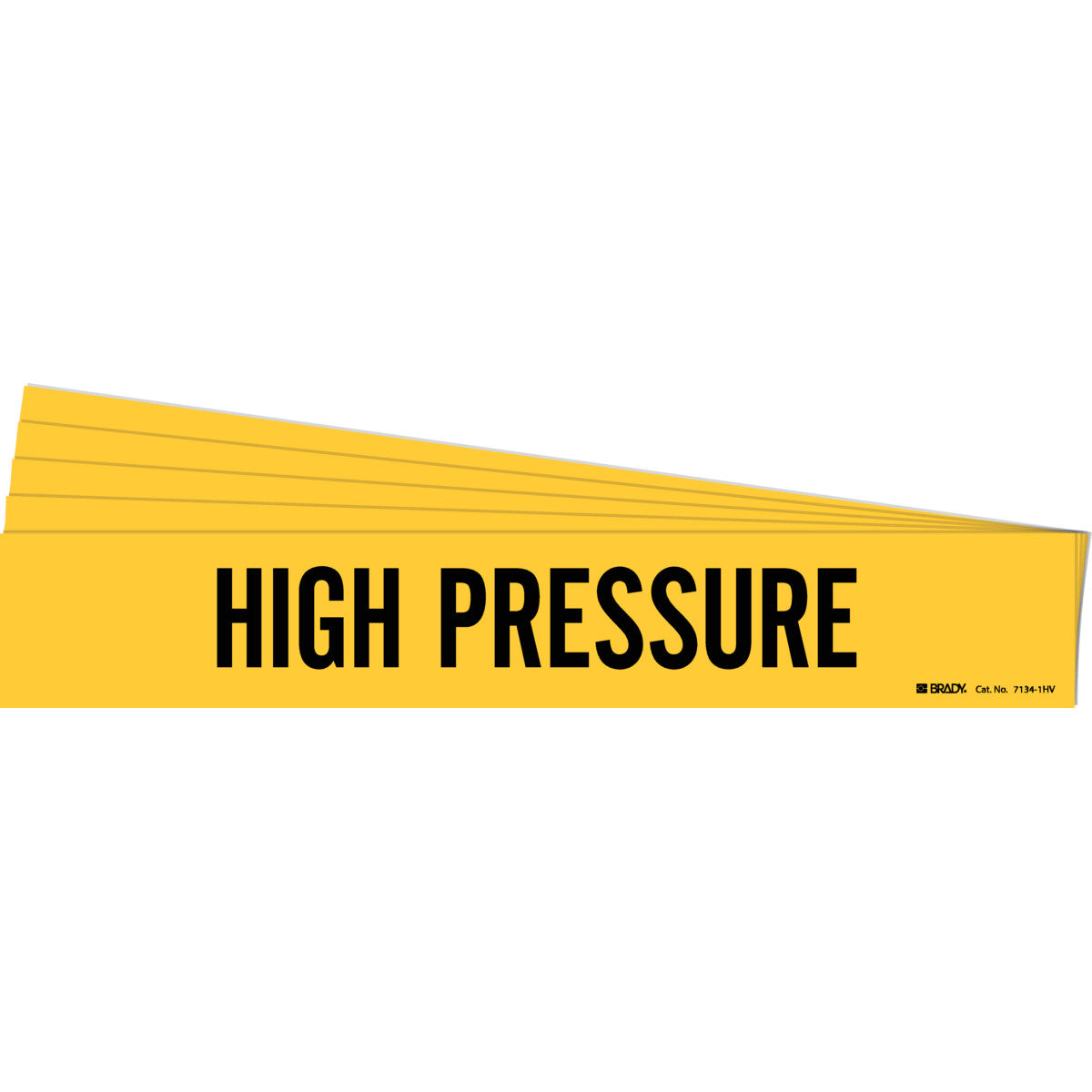 High Pressure Pipe Marker 1HV BK/YL PK