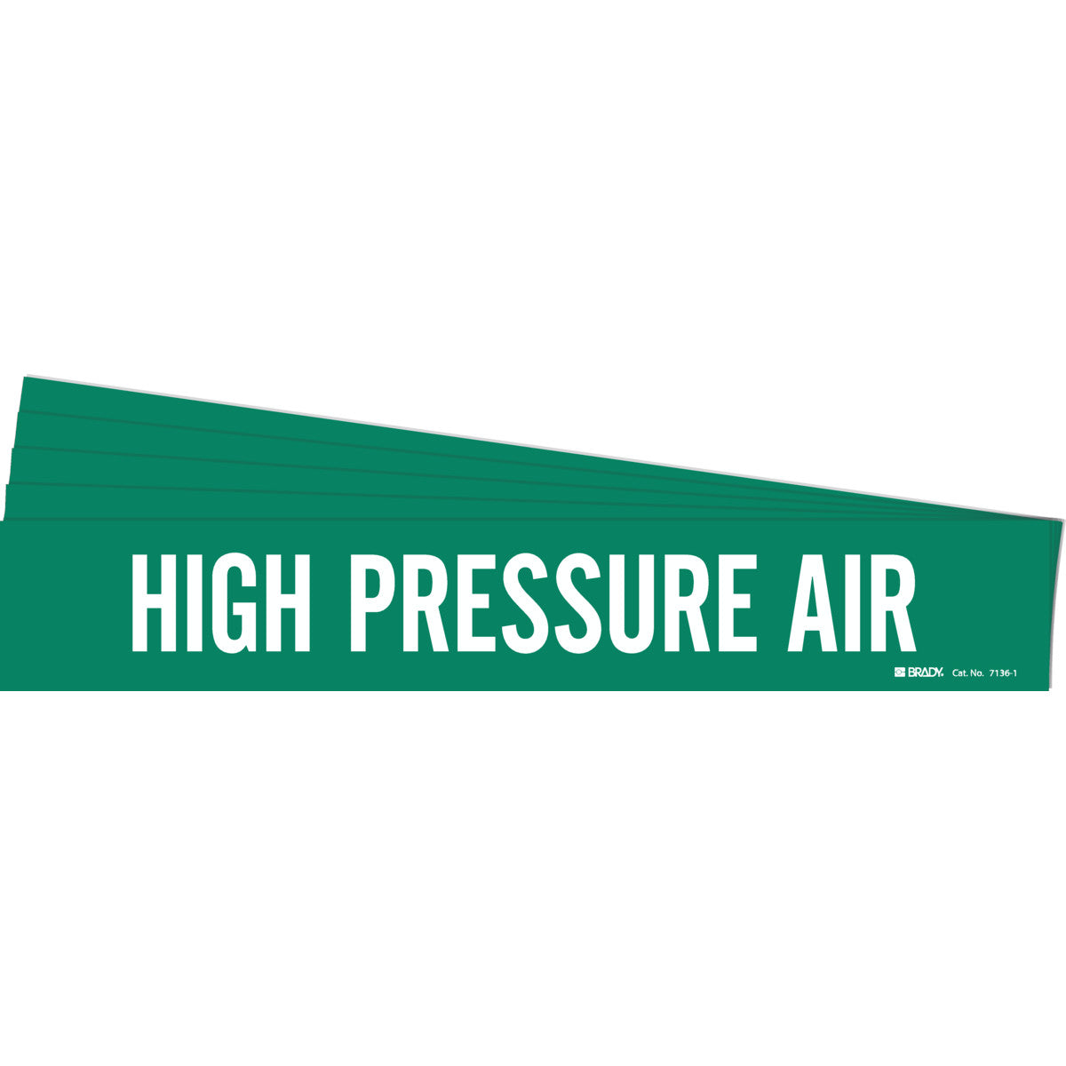 HIGH PRESSURE AIR Pipe Marker WT/GN PK