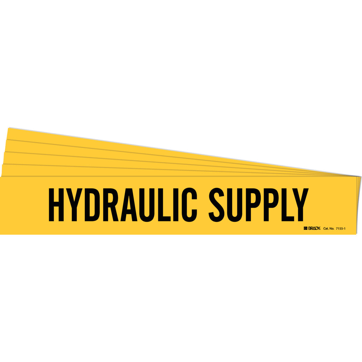 Hydraulic Supply Pipe Marker BK/YL PK