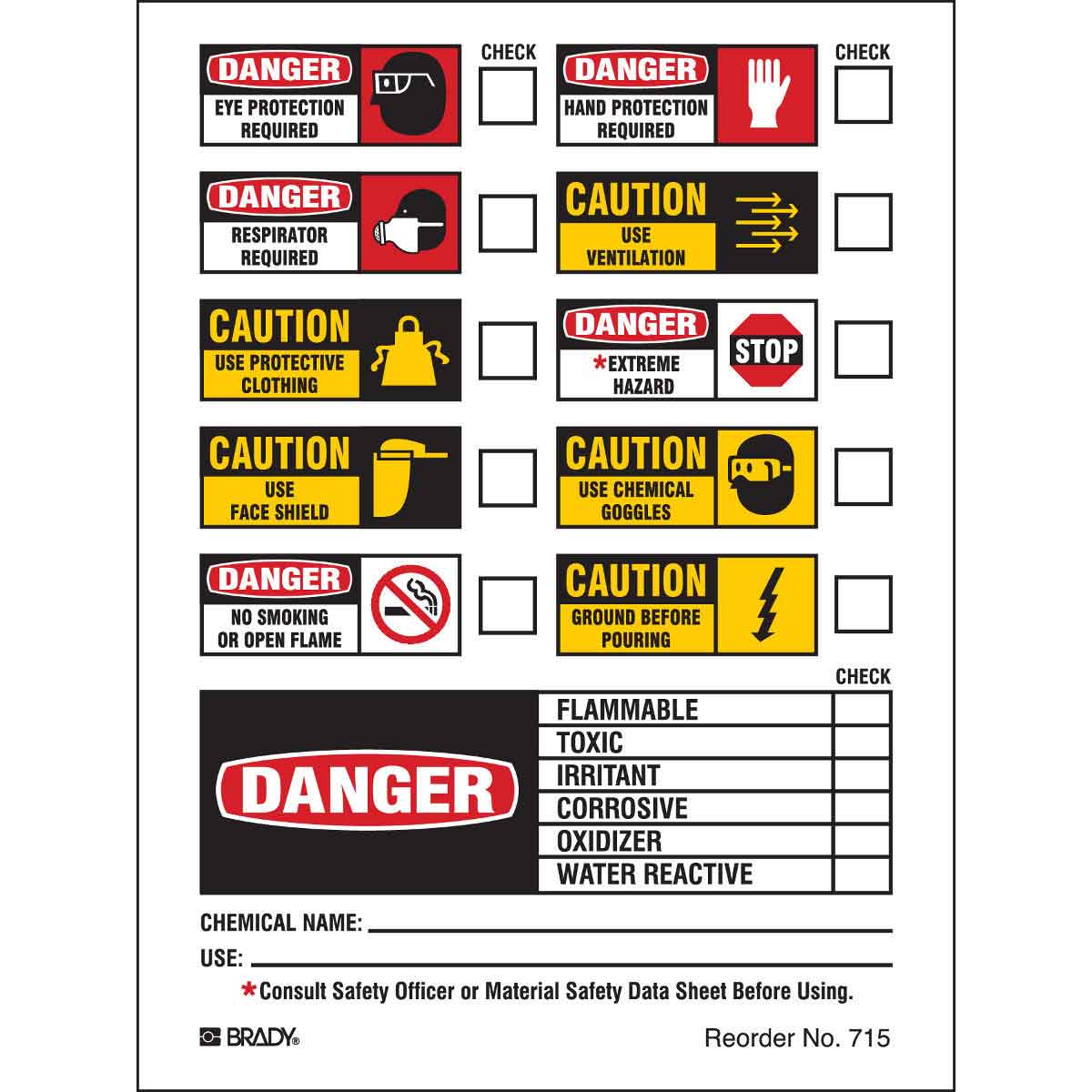 B-235 4.5X6 100/PK SECONDARY LABEL