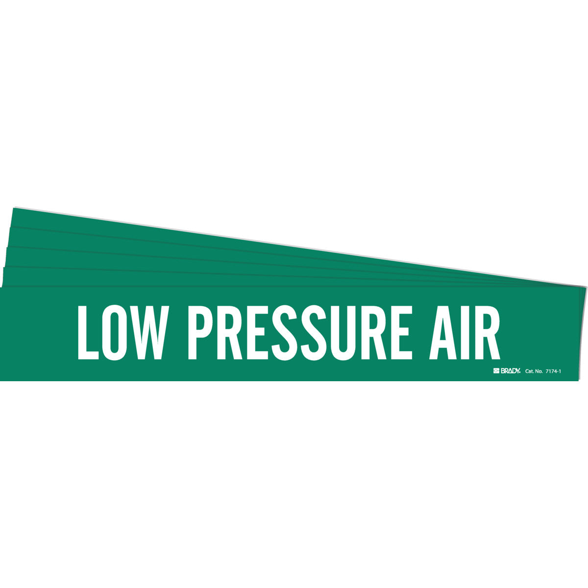 LOW PRESSURE AIR Pipe Marker WT/GN PK