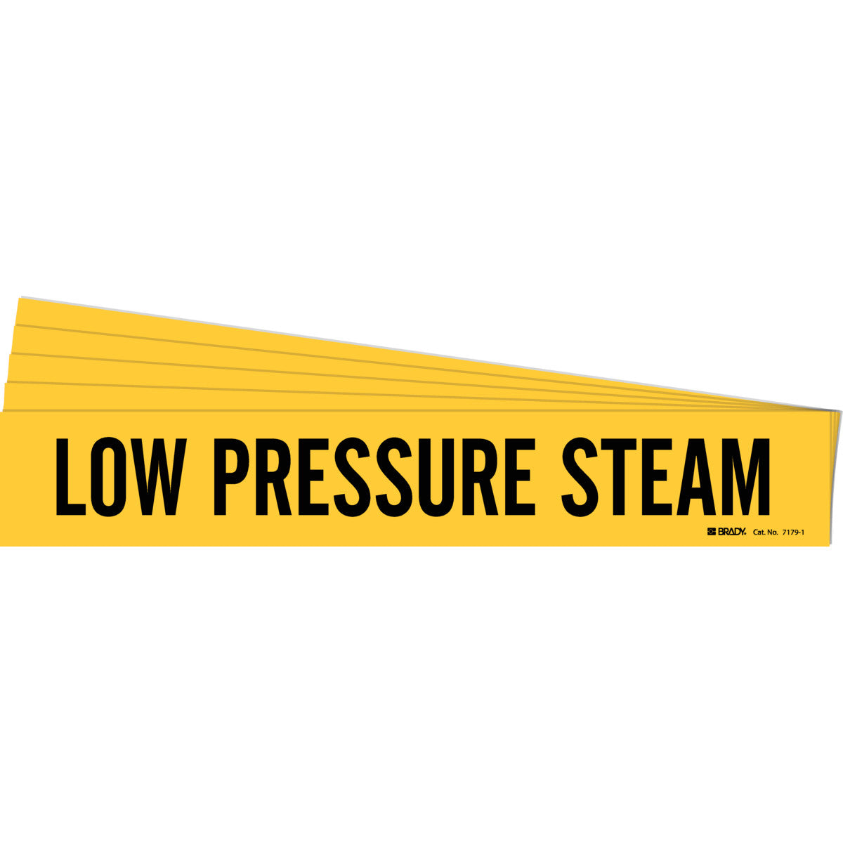 Low Pressure Steam Pipe Marker BK/YL PK