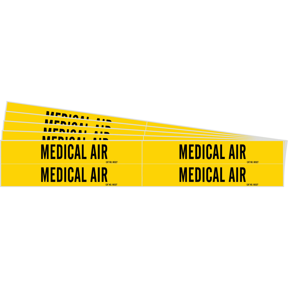 MEDICAL AIR Pipe Marker 4 BK on YL PK