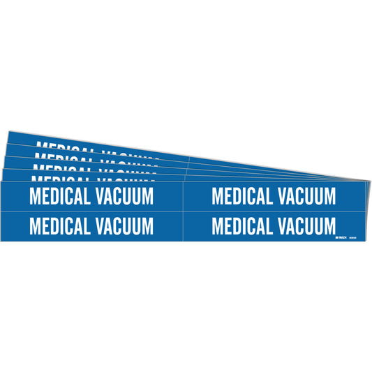 MEDICAL VACUUM Pipe Marker 4 WT on BL PK