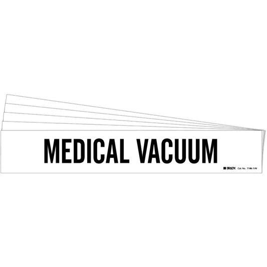 MEDICAL VACUUM Pipe Marker 1HV BK/WT PK