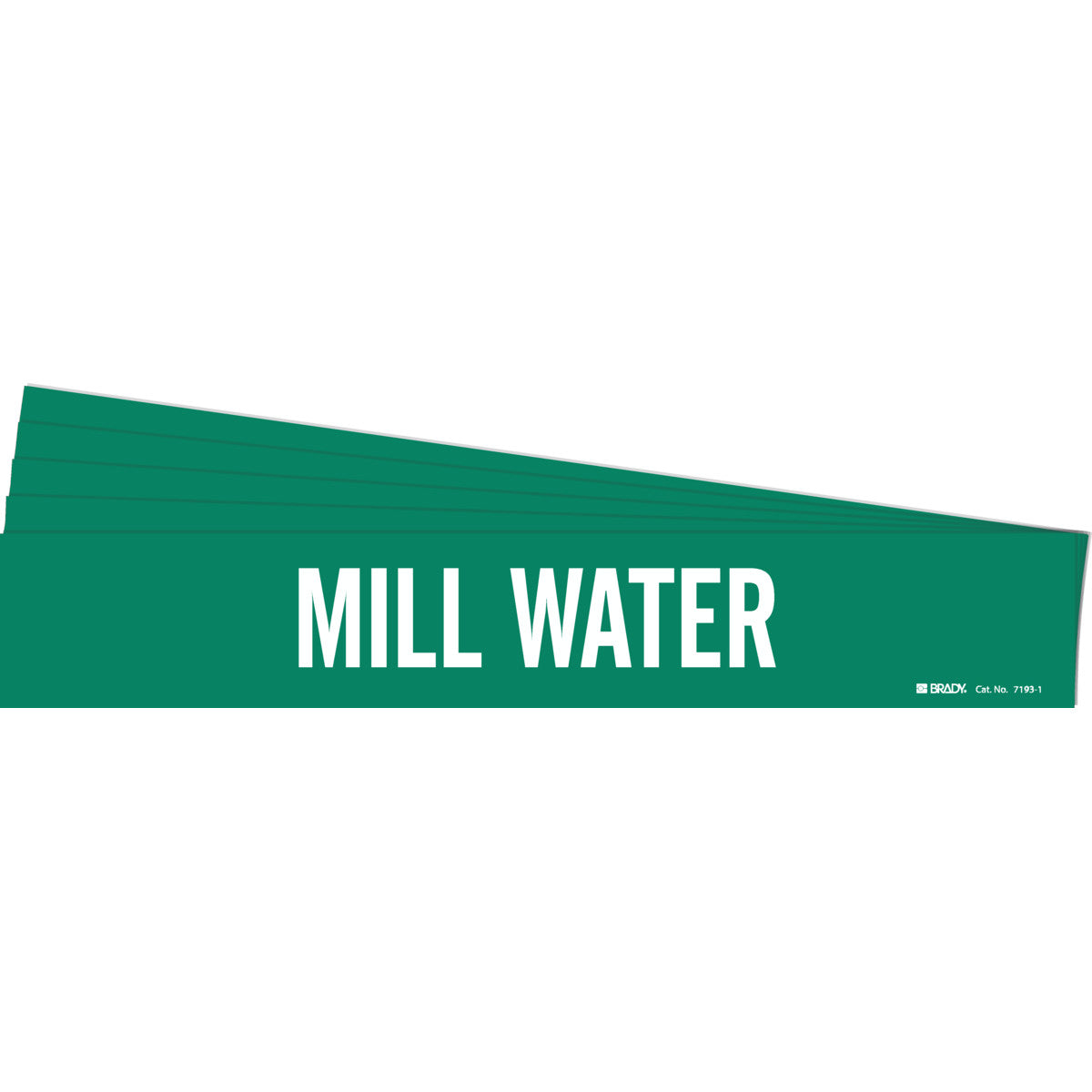 Mill Water Pipe Marker Sty 1 WT on GN PK