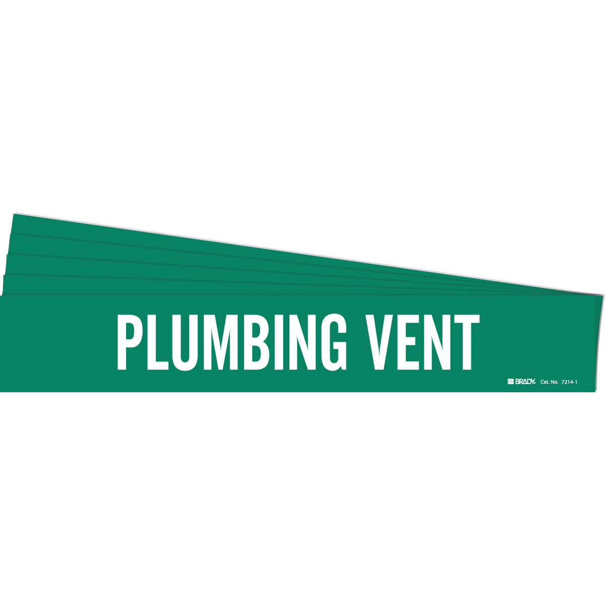 PLUMBING VENT Pipe Marker 1 WT on GN PK