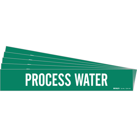 Process Water Pipe Marker 1HV WT/GN PK