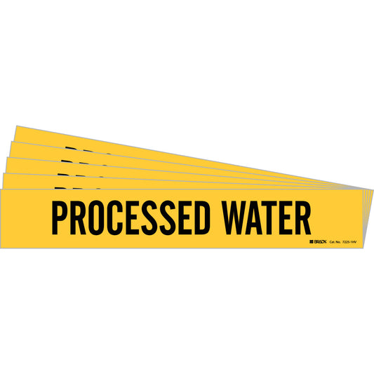 Processed Water Pipe Marker 1HV BK/YL PK