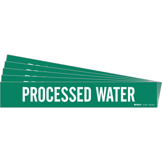 Processed Water Pipe Marker 1HV WT/GN PK