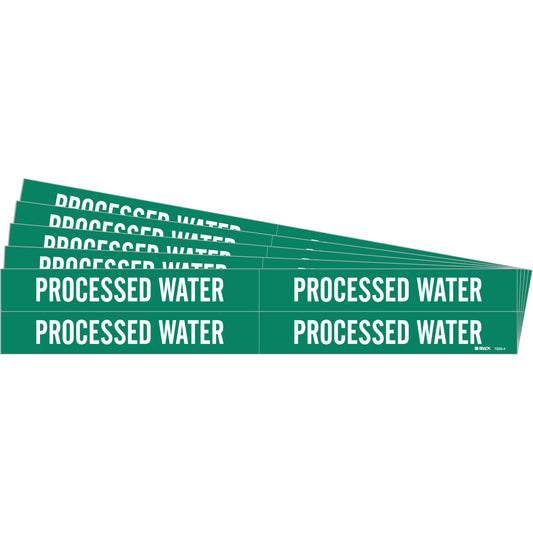 Processed Water Pipe Marker 4 WT/GN PK