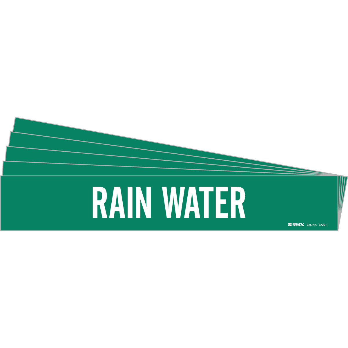 Rain Water Pipe Marker Sty 1 WT on GN PK