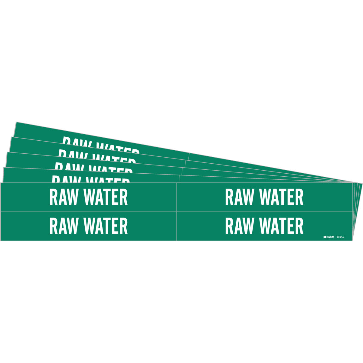 Raw Water Pipe Marker Sty 4 WT on GN PK