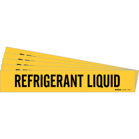 Refrigerant Liquid Pipe Marker BK/YL PK