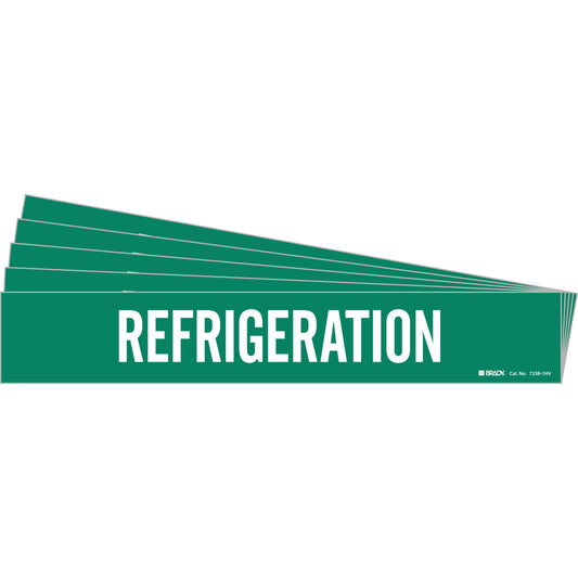 Refrigeration Pipe Marker 1HV WT/GN PK