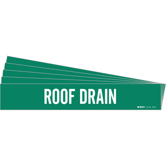 Roof Drain Pipe Marker Sty 1 WT on GN PK