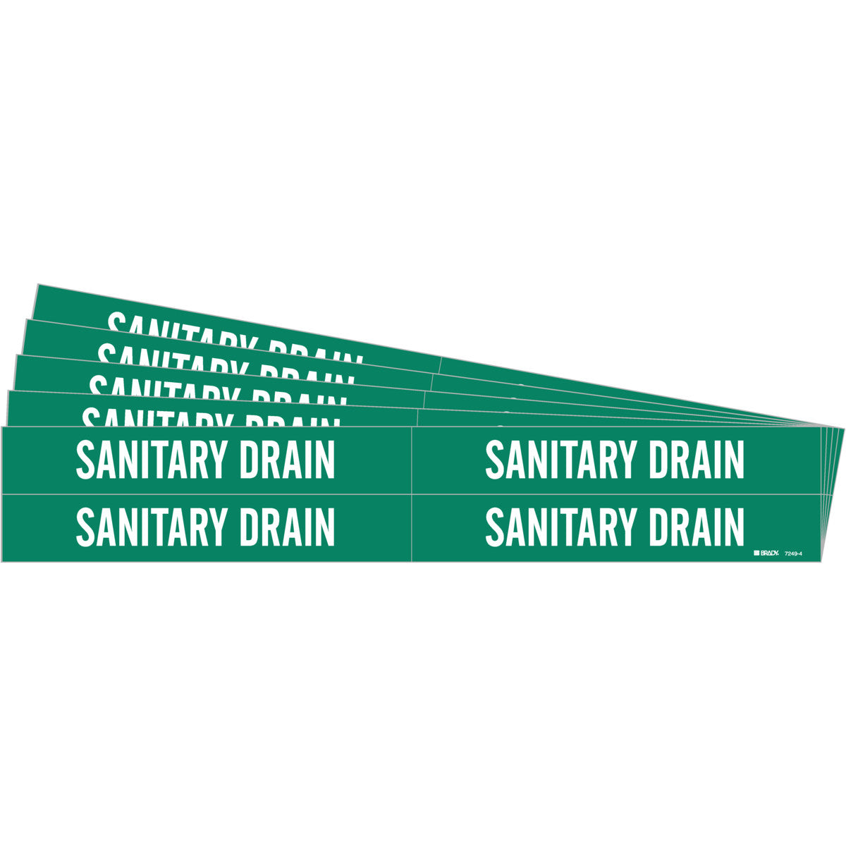 Sanitary Drain Pipe Marker 4 WT on GN PK