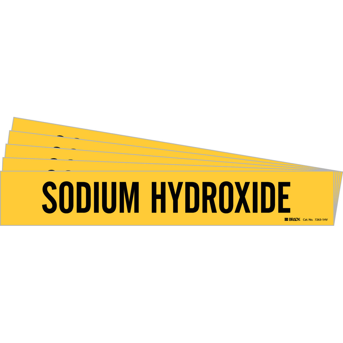 SODIUM HYDROXIDE Pipe Mrk 1HV BK/YL PK