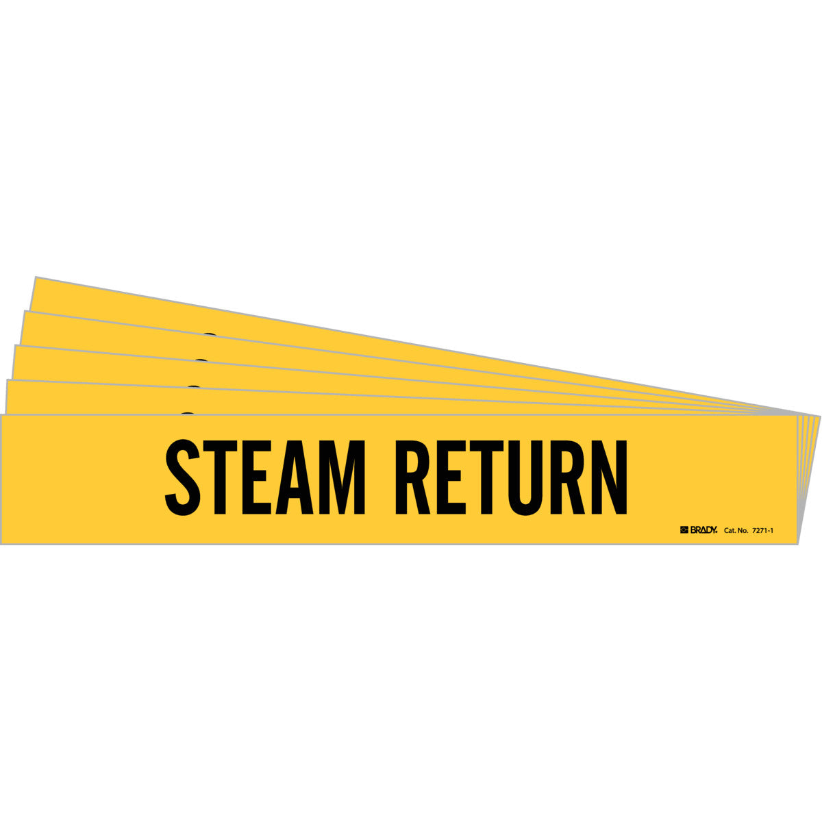 Steam Return Pipe Marker 1 BK on YL PK