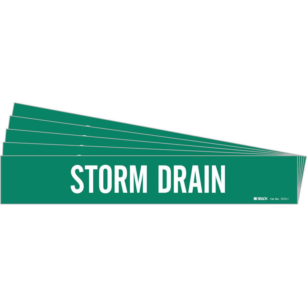 Storm Drain Pipe Marker 1 WT on GN PK