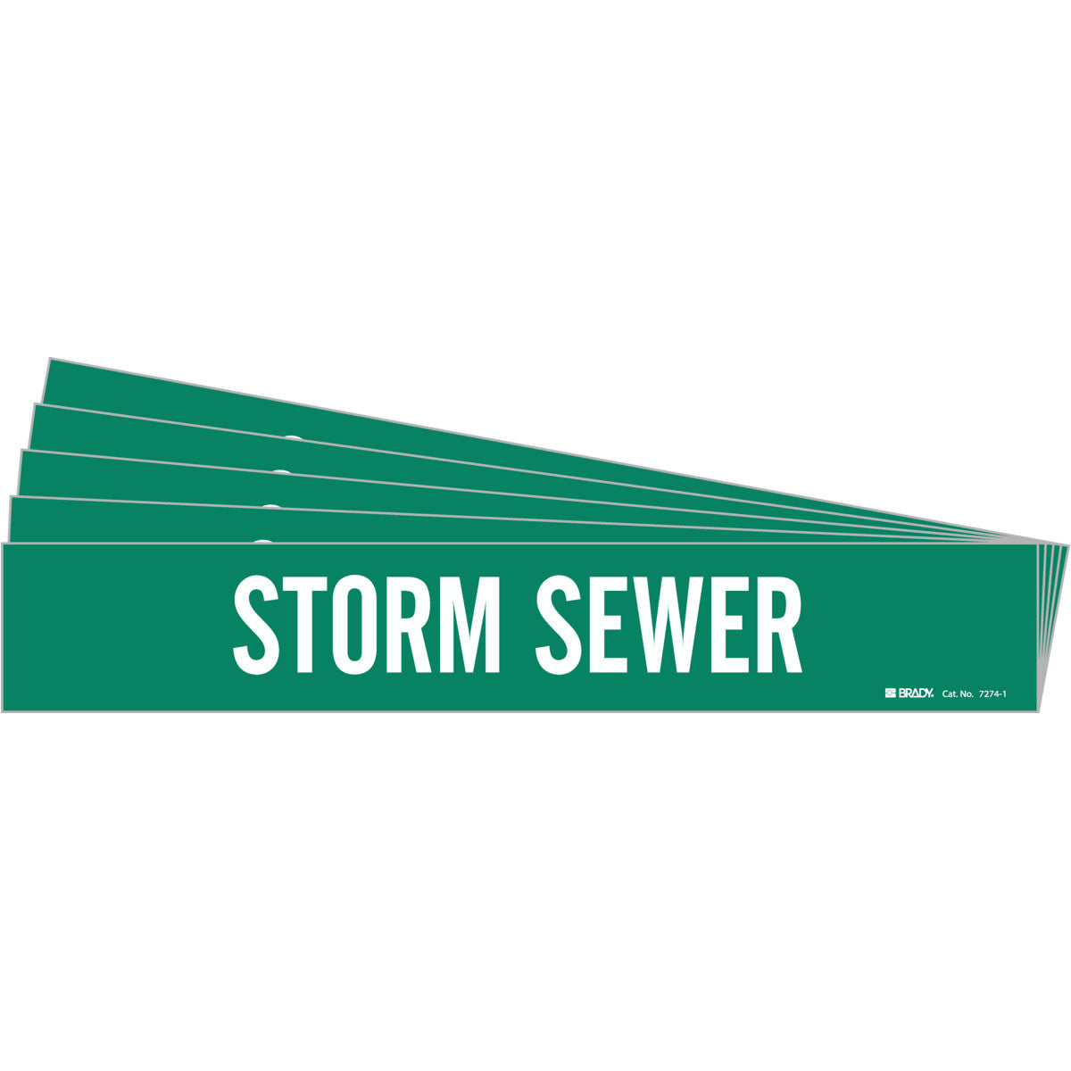 Storm Sewer Pipe Marker 1 WT on GN PK