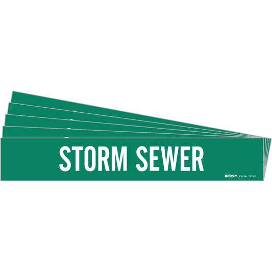 Storm Sewer Pipe Marker 1 WT on GN PK