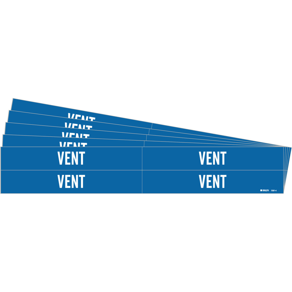 VENT Pipe Marker Style 4 BL on WT PK