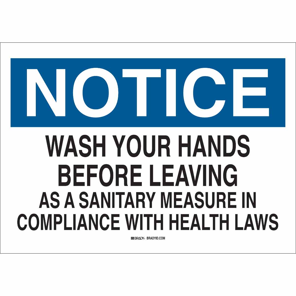 B302-10X14-WK-O-NOT-WASH YOUR HANDS BEF