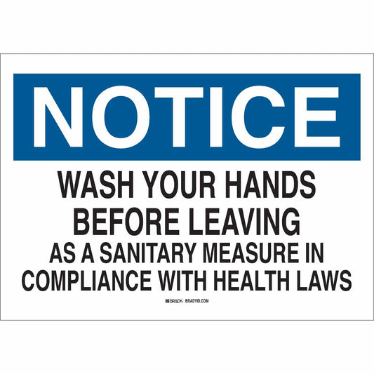 B302-10X14-WK-O-NOT-WASH YOUR HANDS BEF