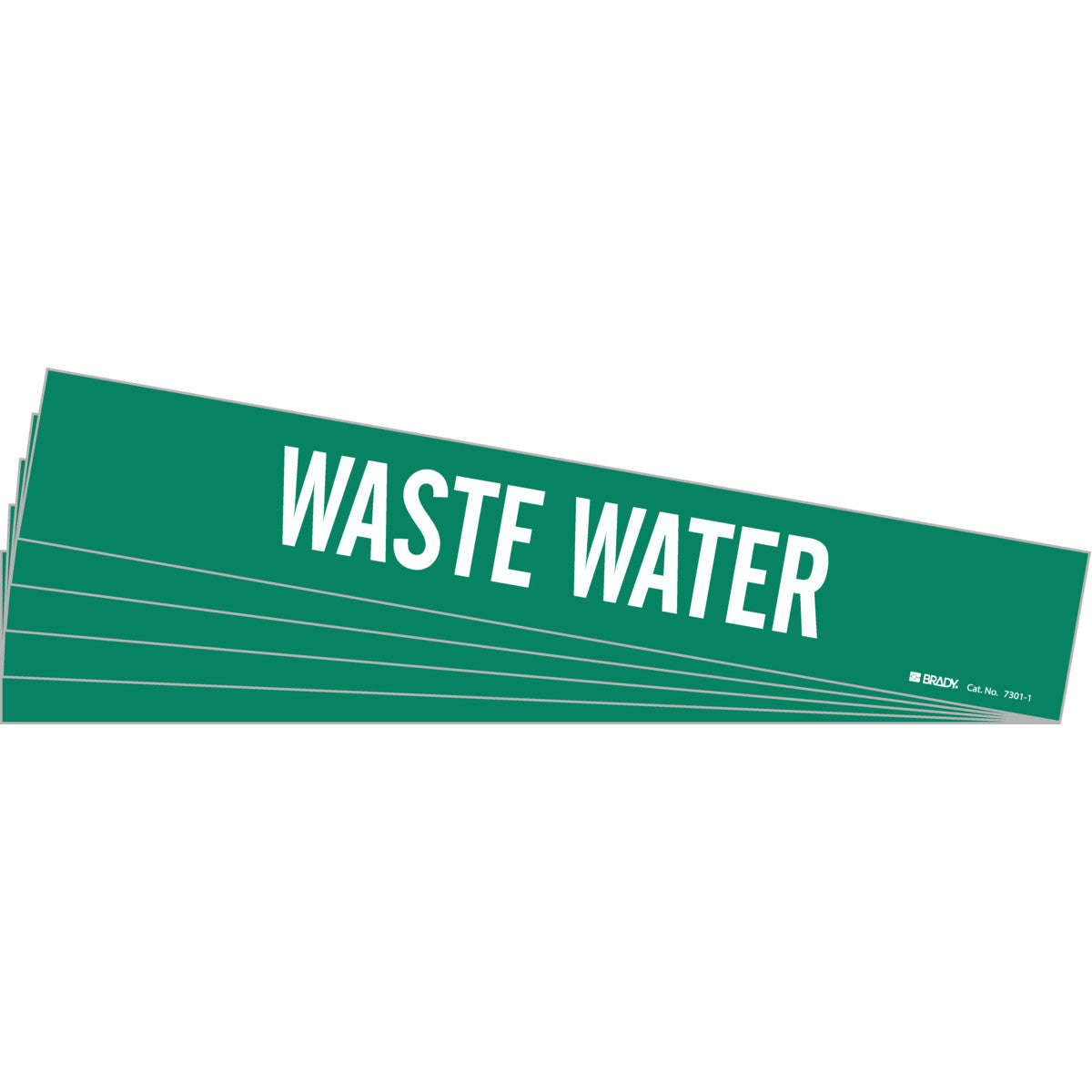 Waste Water Pipe Marker 1 WT on GN PK