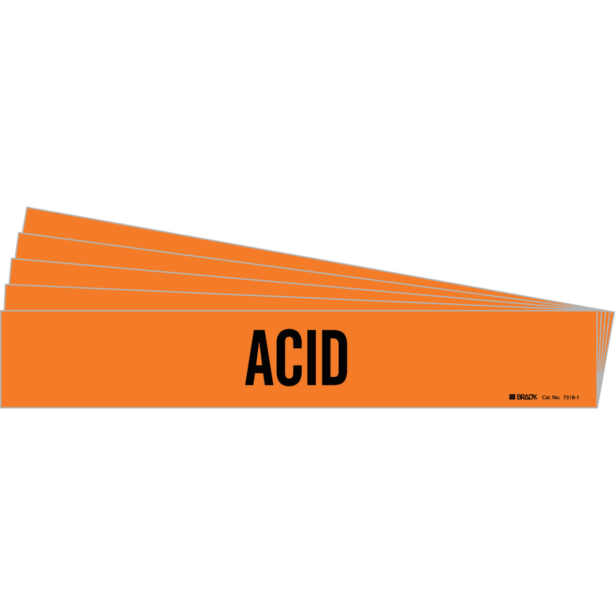 ACID Pipe Marker Style 1 BK on OR PK