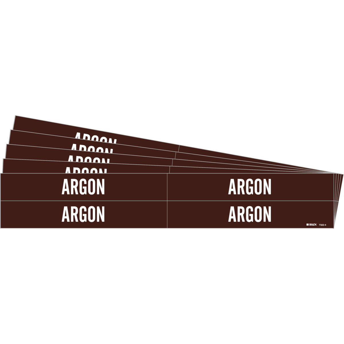 ARGON Pipe Marker Style 4 WT on BN PK