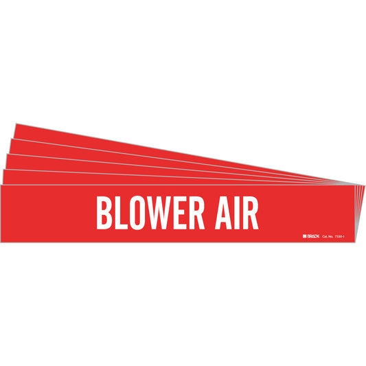 BLOWER AIR Pipe Marker 1 WT on Red PK