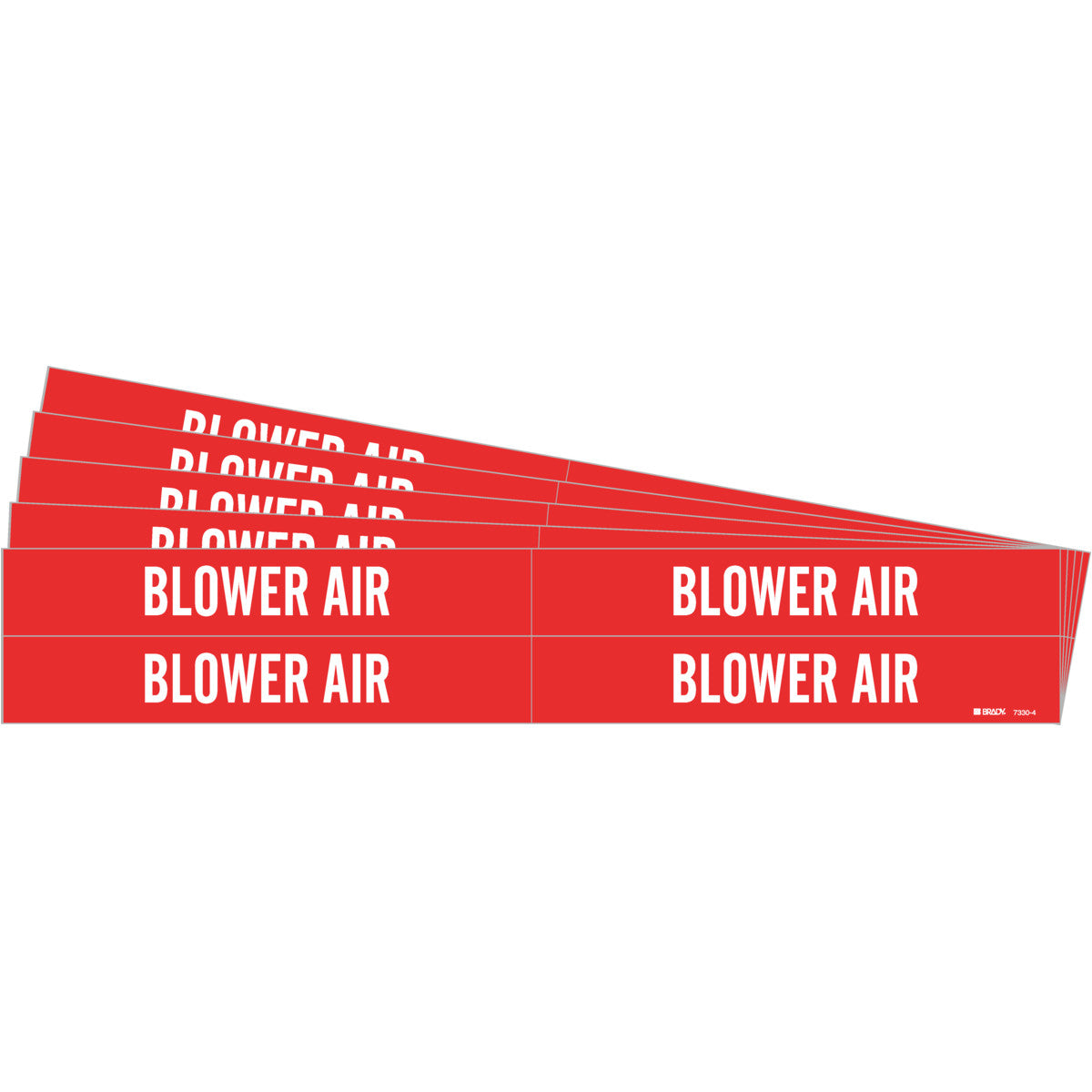 BLOWER AIR Pipe Marker 4 WT on Red PK