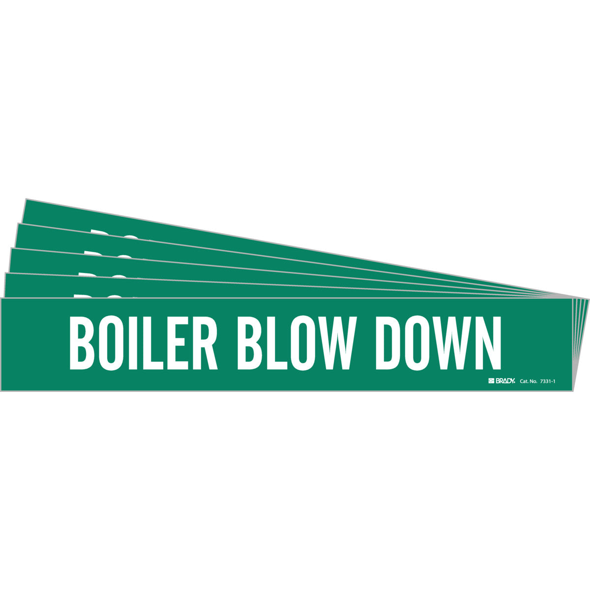 Boiler Blow Down Pipe Marker WT/GN PK