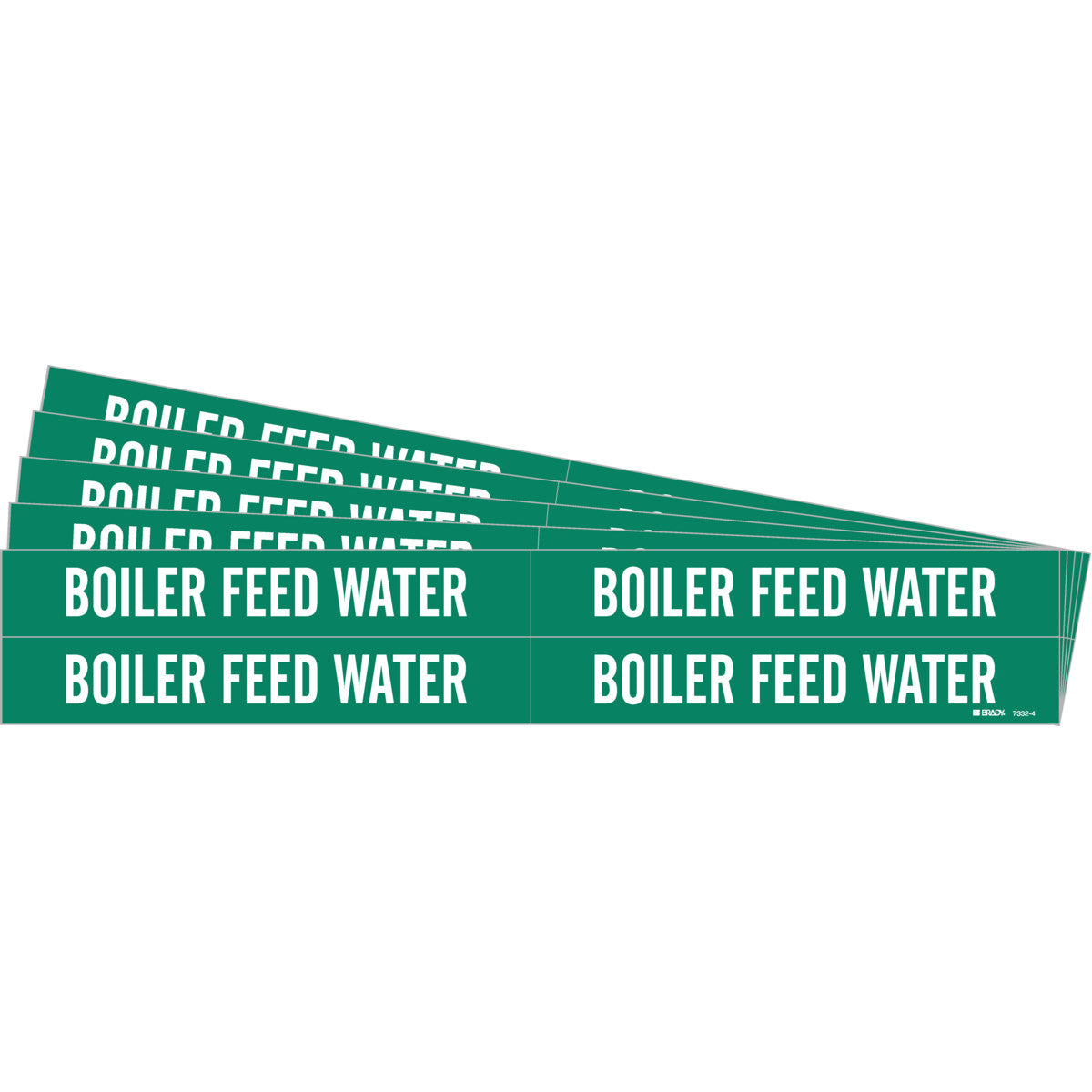 Boiler Feed Water Pipe Marker 4 WT/GN PK