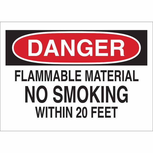 B302-10X14-WK-O-DAN-FLAMMABLE MATERIAL