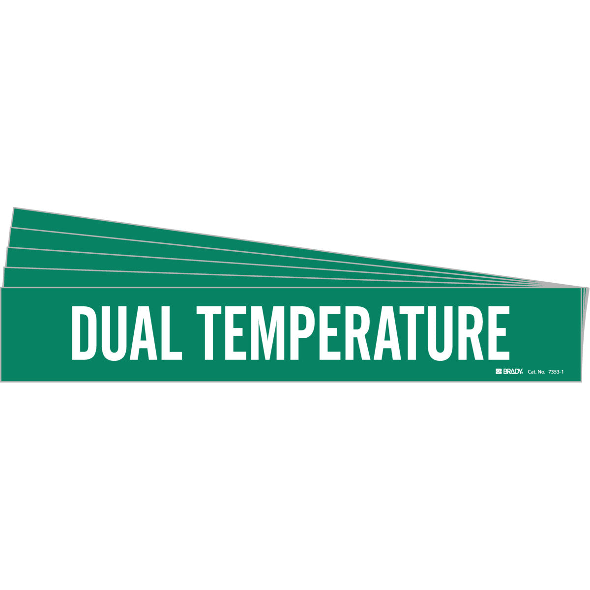 Dual Temperature Pipe Marker WT/GN PK