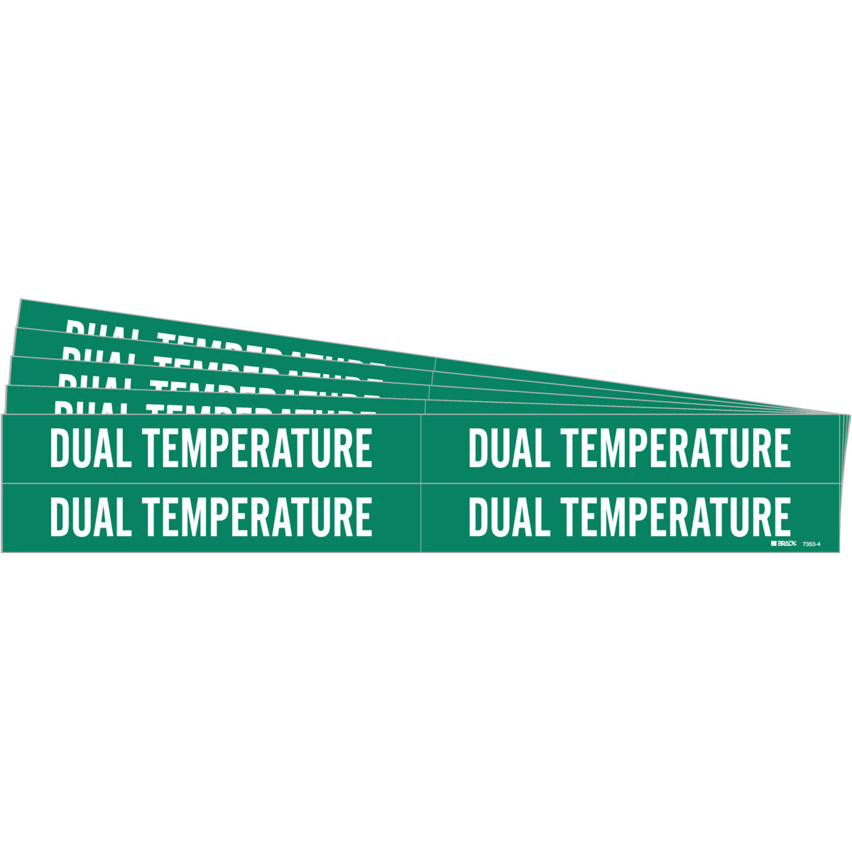 Dual Temperature Pipe Marker 4 WT/GN PK