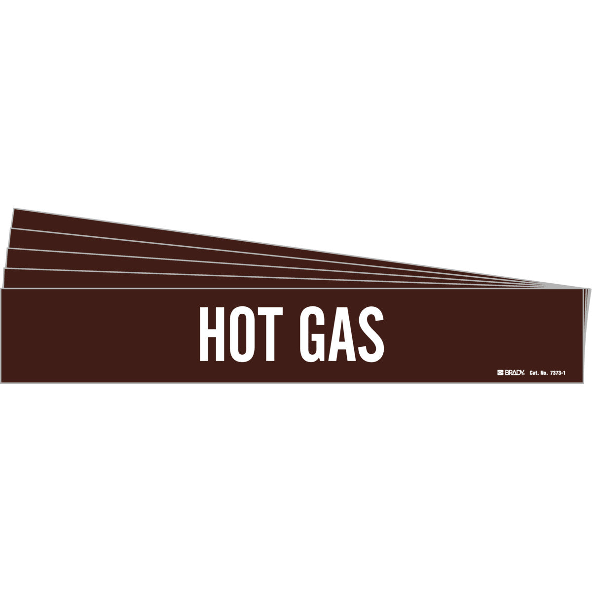 HOT GAS Pipe Marker Style 1 WT on BN PK