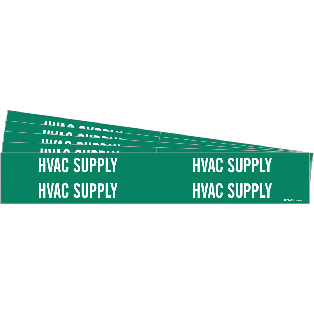 HVAC SUPPLY Pipe Marker 4 WT on GN PK