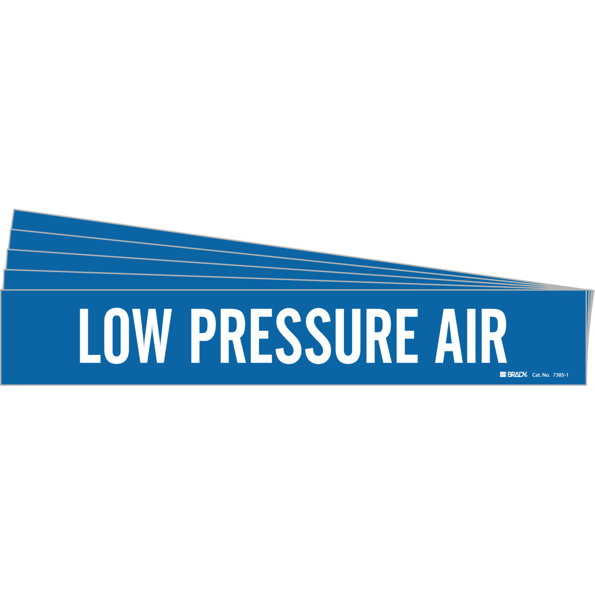 LOW PRESSURE AIR Pipe Marker WT/BL PK