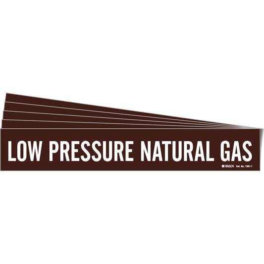 PRESSURE NATURAL GAS Pipe Mrk WT/BN PK